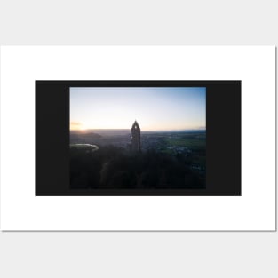 Stirling Wallace Monument from the air Posters and Art